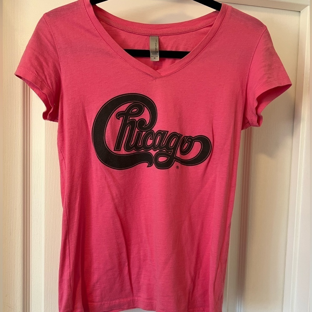 Next Level Apparel Pink Chicago Tee